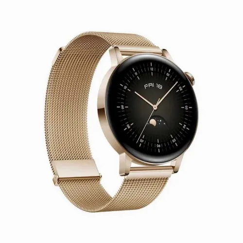 HUAWEI WATCH GT 3 42mm, Elegant Light Gold, Milanese Strap