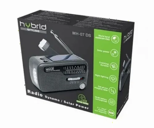 Radio portabil MUSE MH-07 DS, Negru
