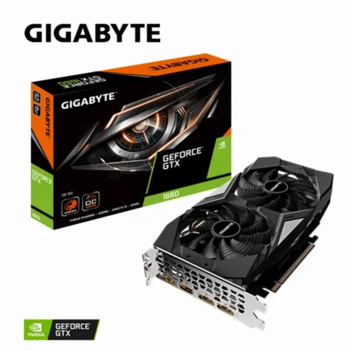 Видеокарта Gigabyte GV-N1660OC-6GD,  6GB GDDR5 192бит