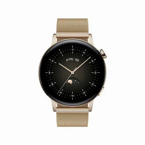 HUAWEI WATCH GT 3 42mm, Elegant Light Gold, Milanese Strap