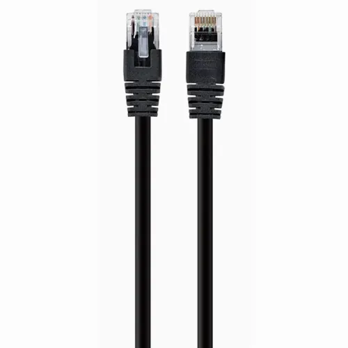Patch cord Cablexpert PP12-0.5M/BK, CAT5e UTP, 0,5m, Negru