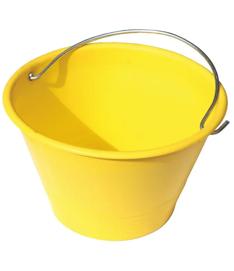 Ведро резина - пластик LUMYTOOLS 12 Л (желтый)