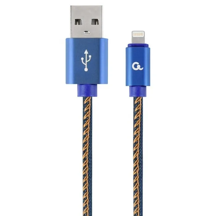 Кабель для зарядки и синхронизации Cablexpert CC-USB2J-AMLM-2M-BL, USB Type-A/Lightning, 2м, Синий