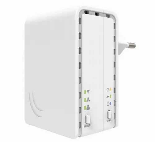 Адаптер Powerline MikroTik PL7411-2nD, до 100 Мбит/с, Белый