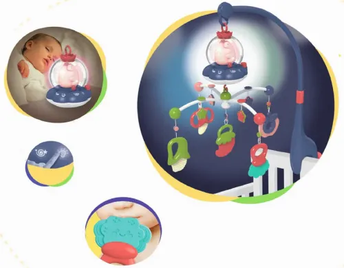 Proiector mobil cu muzica Kikka Boo All In One, Albastru