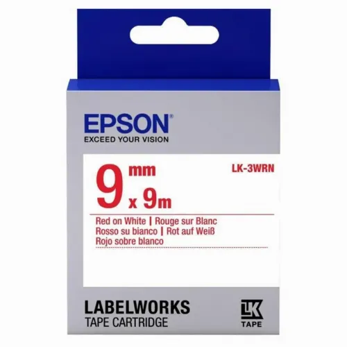 Cartuș de bandă Epson LK-3WRN, 9mm x 9m