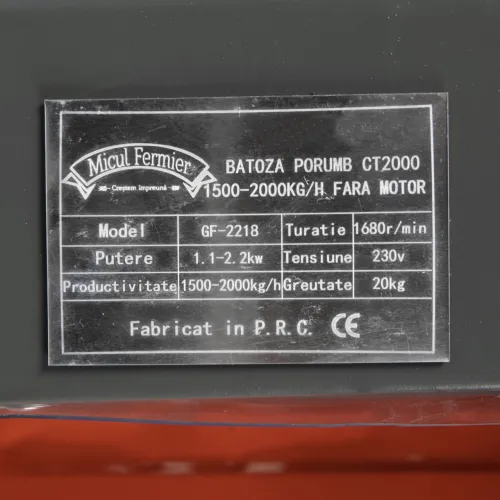 Batoza de porumb Micul Fermier CT2000 (Fara motor)
