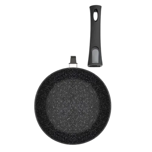 Tigaie adâncă RESTO 93014, 28cm, Negru