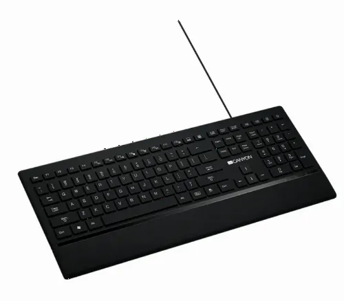 Keyboard Canyon HKB6, Multimedia, Slim, Silent, Backlight, Wrist Rest, Soft touch, USB