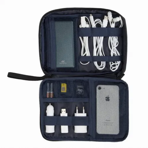 Organizator pentru calatorie RivaCase Biscayne, , Poliester, Negru