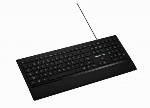 Keyboard Canyon HKB6, Multimedia, Slim, Silent, Backlight, Wrist Rest, Soft touch, USB