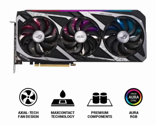 Placă Video ASUS ROG-STRIX-RTX3060TI-O8G-V2-GAMING,  8GB GDDR6 256bit