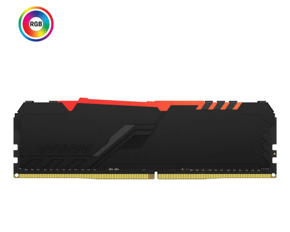 Оперативная память Kingston FURY Beast RGB, DDR4 SDRAM, 2666 МГц, 8Гб, KF426C16BBA/8