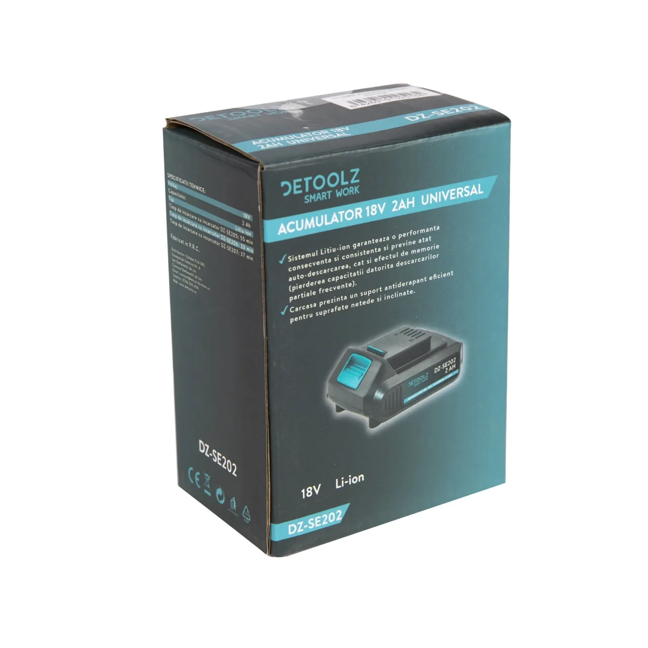 Acumulator Detoolz 18V/2AH Universal — 4