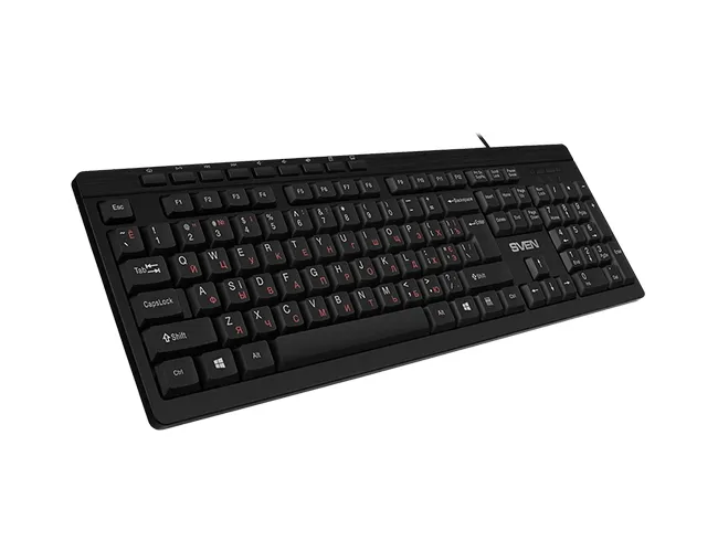 Tastatură SVEN KB-C3010, Cu fir, Negru