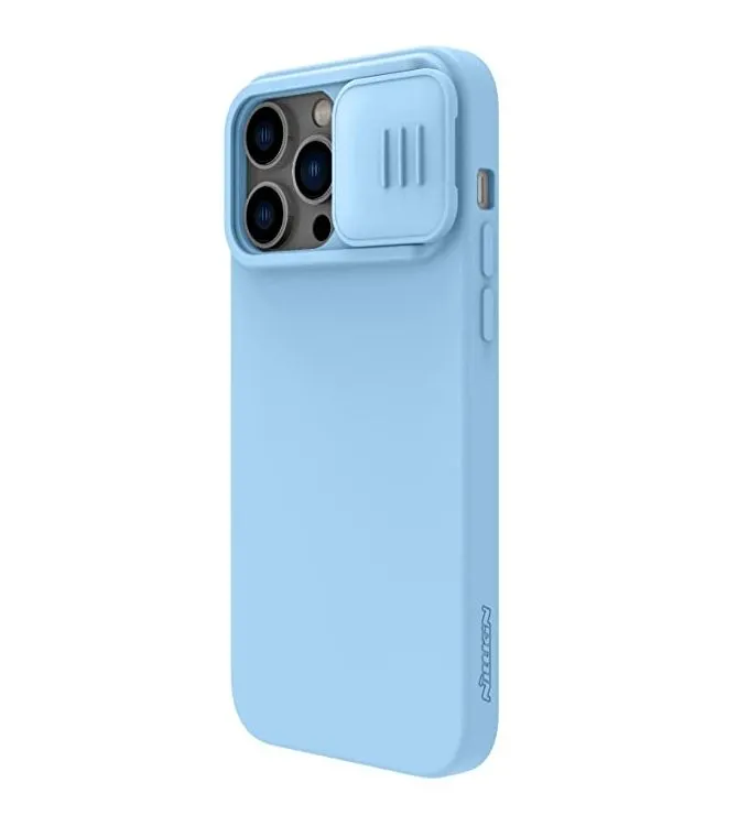 Nillkin Apple iPhone 14 Pro Max, CamShield Silky Silicone Case, Blue Haze