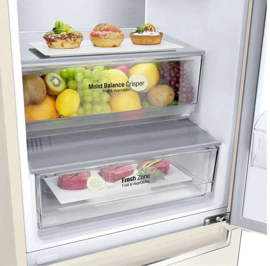 Холодильник LG GA-B459SEQM, Бежевый