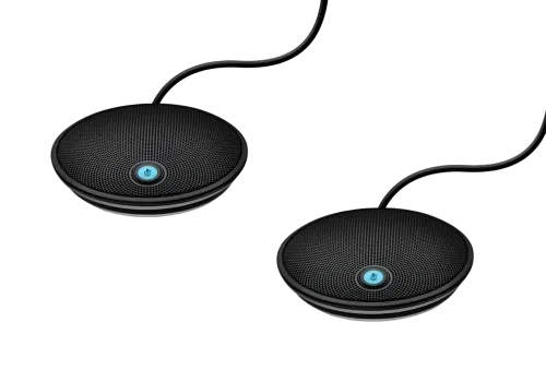 Microfon pentru camera Logitech GROUP Expansion Mics, Fără fir, Negru