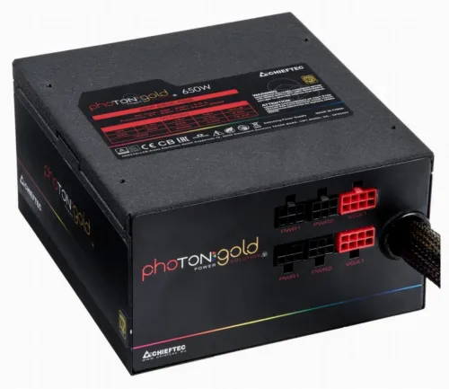 Sursă Alimentare PC Chieftec GDP-650C-RGB, 650W, ATX, Semi-modular