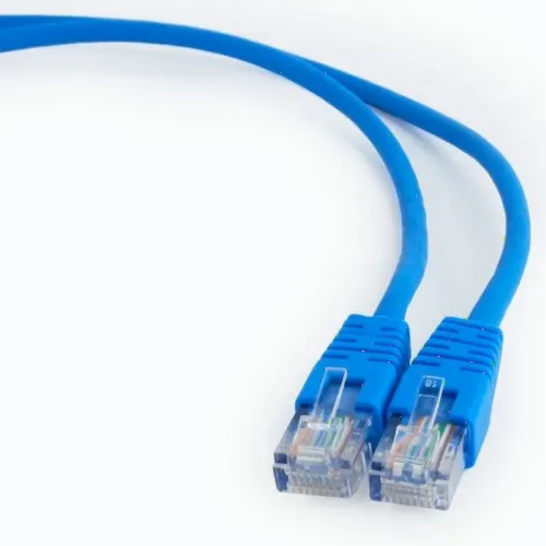 Patch cord Cablexpert PP12-0.5M/B, CAT5e UTP, 0,5m, Albastru