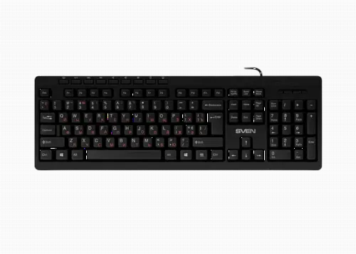 Tastatură SVEN KB-C3010, Cu fir, Negru