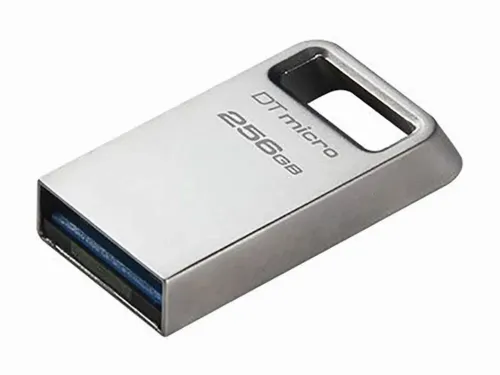 256GB USB3.2 Flash Drive Kingston DataTravaler Micro (DTMC3G2/256GB), Premium Metal Case (R:200MB/s)