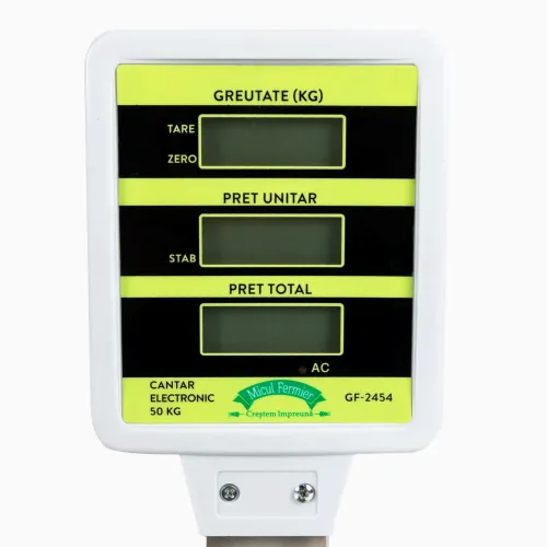 Cantar electronic Micul Fermier 50 Kg cu baterii 4 4Ah