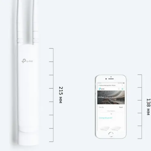 Наружная точка доступа TP-LINK EAP110-Outdoor, 300 Мбит/с, Белый