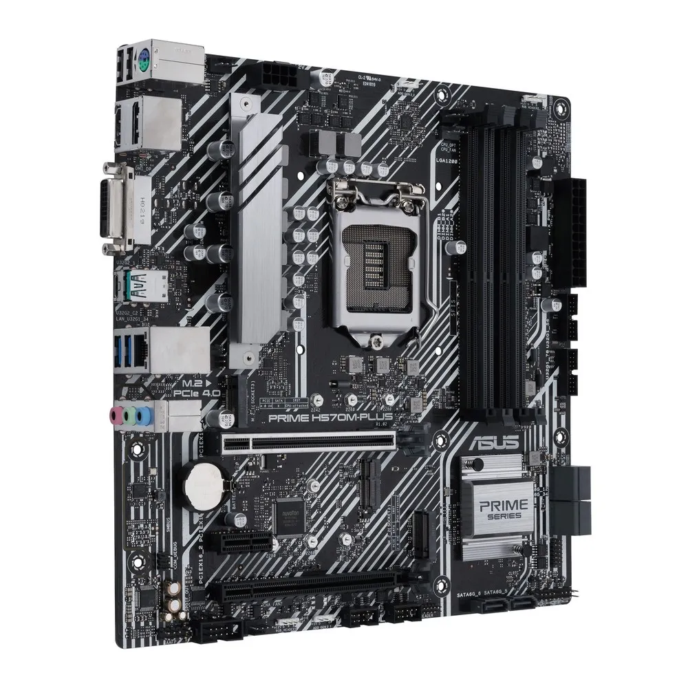 Материнская плата ASUS PRIME H570M-PLUS, LGA1200, Intel H570, Micro-ATX