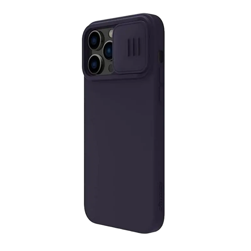 Nillkin Apple iPhone 14 Pro Max, CamShield Silky Silicone Case, Dark Purple