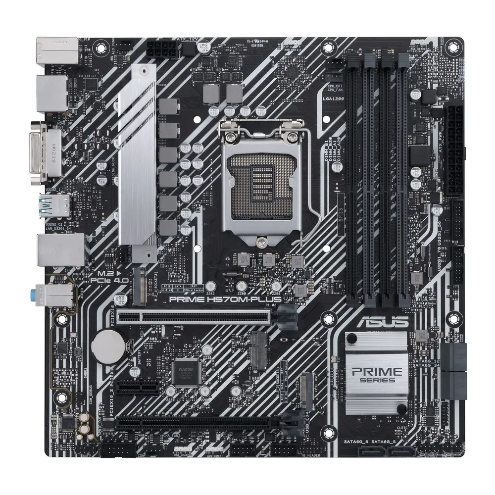 Материнская плата ASUS PRIME H570M-PLUS, LGA1200, Intel H570, Micro-ATX
