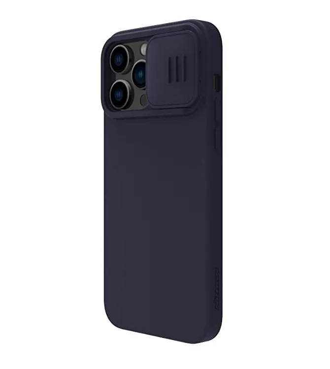 Nillkin Apple iPhone 14 Pro Max, CamShield Silky Silicone Case, Dark Purple