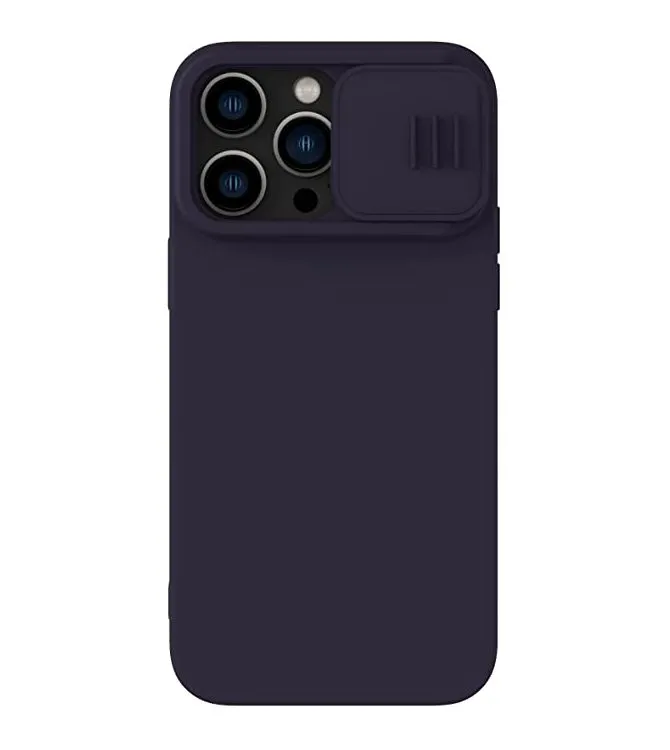 Nillkin Apple iPhone 14 Pro Max, CamShield Silky Silicone Case, Dark Purple