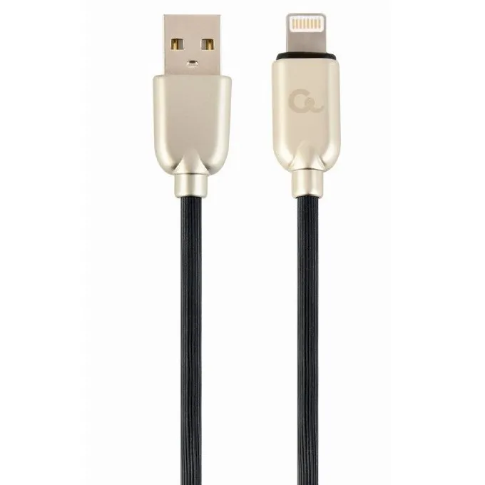 Кабель для зарядки и синхронизации Cablexpert CC-USB2R-AMLM-1M, USB Type-A/Lightning, 1м, Чёрный