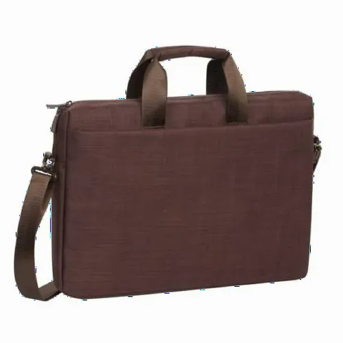 Geantă pentru Laptop RivaCase Biscayne, 15.6", Poliester, Maro