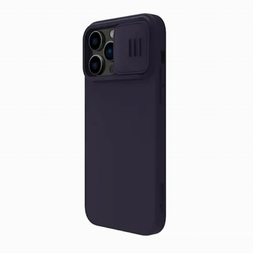 Nillkin Apple iPhone 14 Pro Max, CamShield Silky Silicone Case, Dark Purple