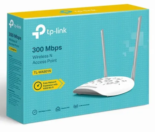 Беспроводная точка доступа TP-LINK TL-WA801N, 300 Мбит/с, Белый