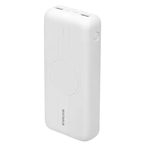 Acumulator extern Rivacase VA2602, 20000 mAh, Alb