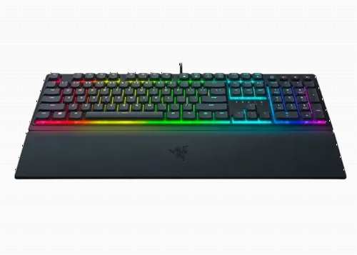 Gaming Keyboard Razer Ornata V3, Silent Membrane Switches, Low-profile Keys, RGB, US Layout, USB 