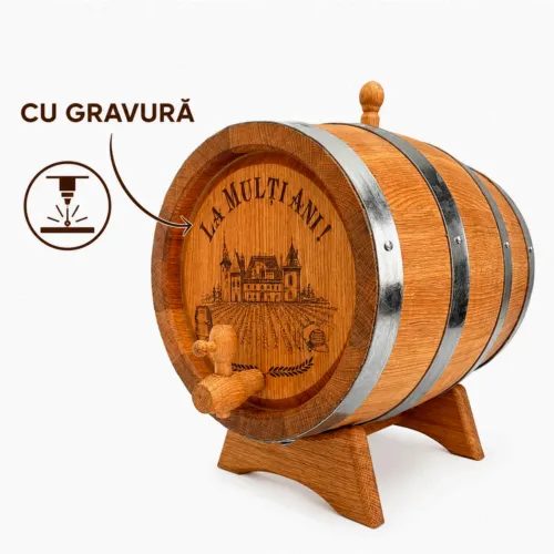 Butoi din stejar 3L+gravare