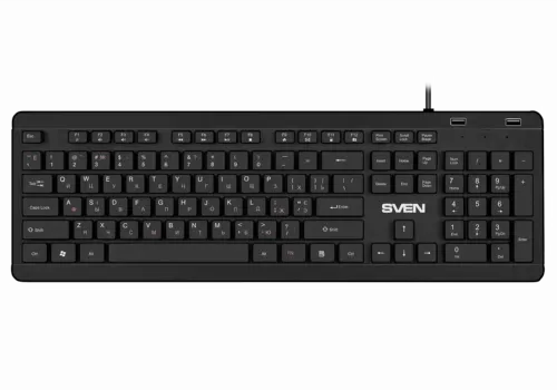 Tastatură SVEN KB-E5700H, Cu fir, Negru