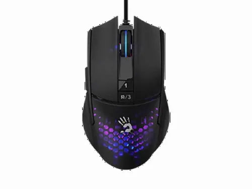 Gaming Mouse Bloody L65 Max Honeycomb, 100-12000 dpi, 7 buttons, RGB, 250 IPS, 35G, RGB, USB