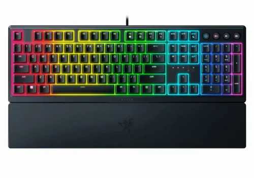 Gaming Keyboard Razer Ornata V3, Silent Membrane Switches, Low-profile Keys, RGB, US Layout, USB 