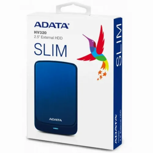 HDD portabil extern ADATA HV320, 1 TB, Albastru (AHV320-1TU31-CBL)