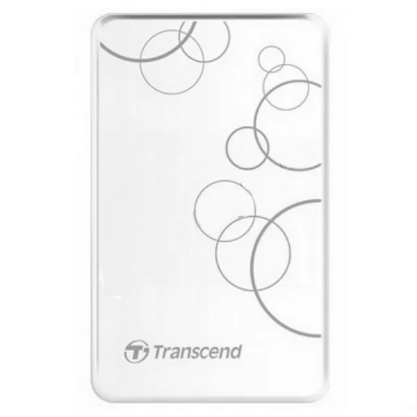 HDD portabil extern Transcend StoreJet 25A3,  1 TB, White (TS1TSJ25A3W)