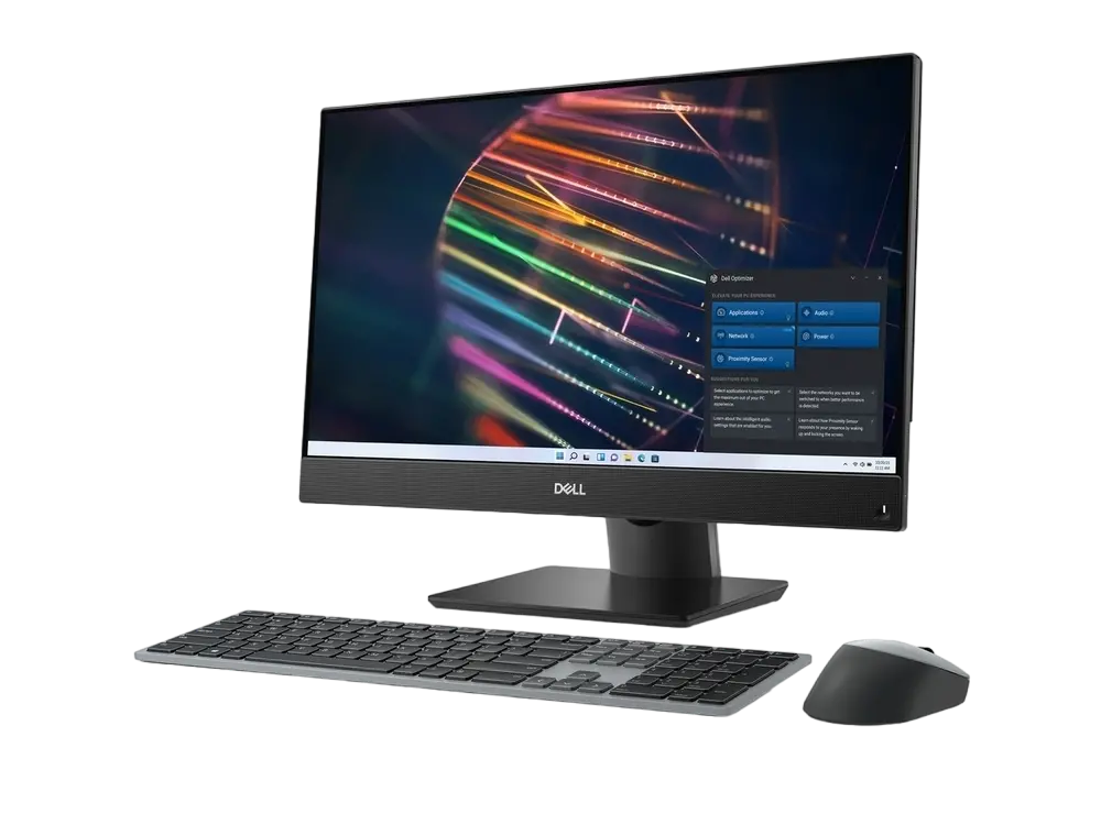 Computer All-in-One DELL OptiPlex 5400, 23,8", Intel Core i5-12500, 8GB/256GB, Linux Ubuntu, Negru