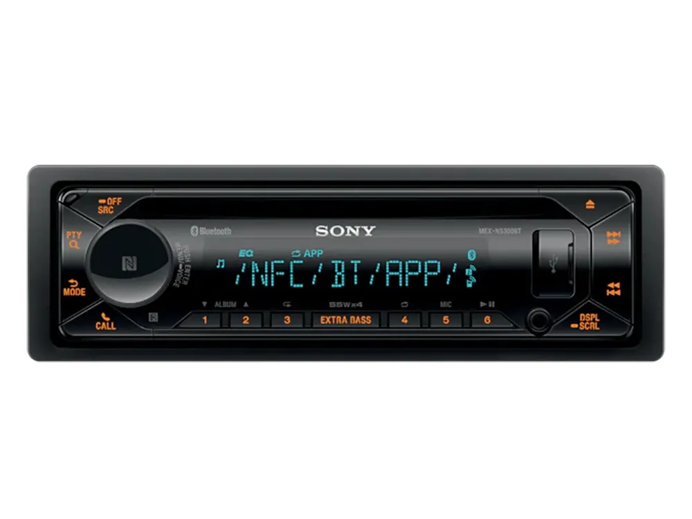 Динамик SONY MEX-N5300BT CD/MP3/USB, Чёрный