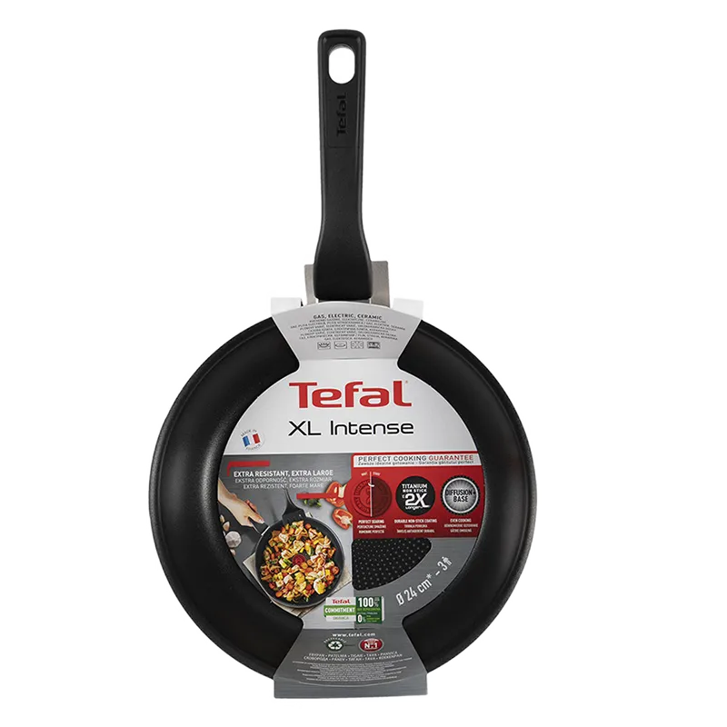 Сковорода Tefal C3840453, 24см, Чёрный