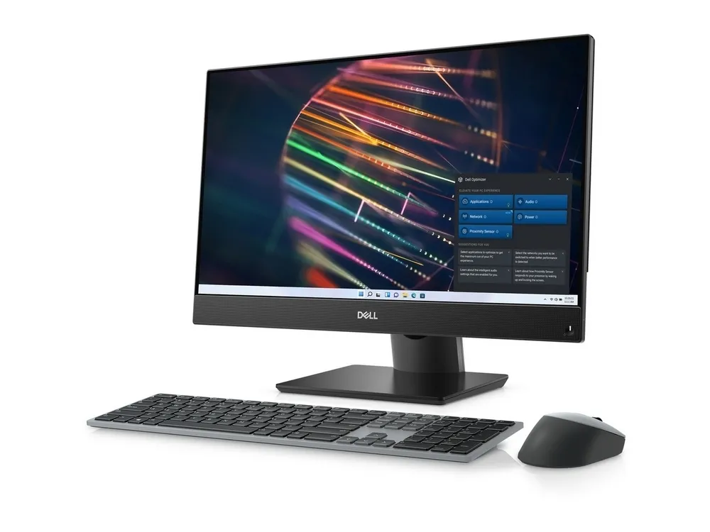 Computer All-in-One DELL OptiPlex 5400, 23,8", Intel Core i5-12500, 8GB/256GB, Linux Ubuntu, Negru