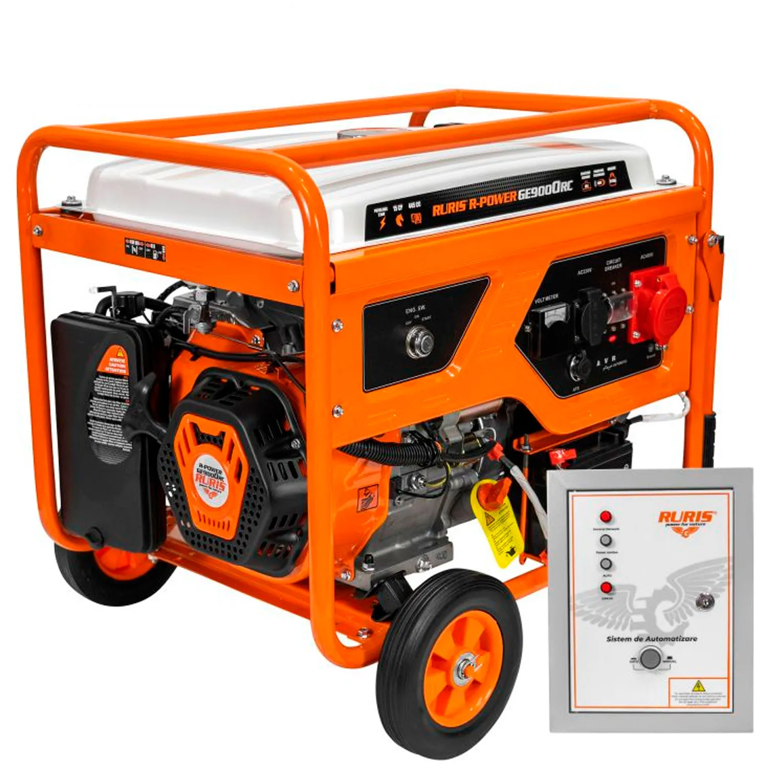 Generator electric pe benzina Ruris R-Power GE 9000RC ATS 15 CP